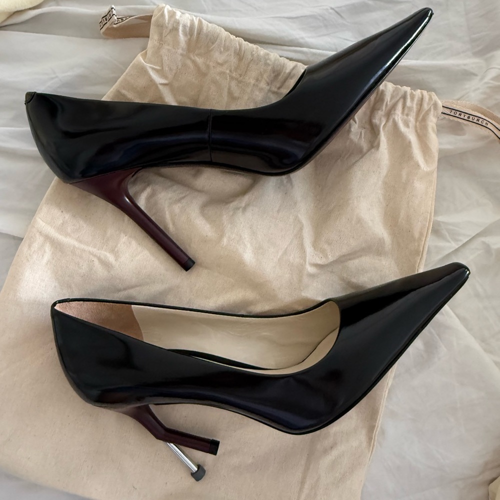 Tory Burch Broken Heel leather pumps